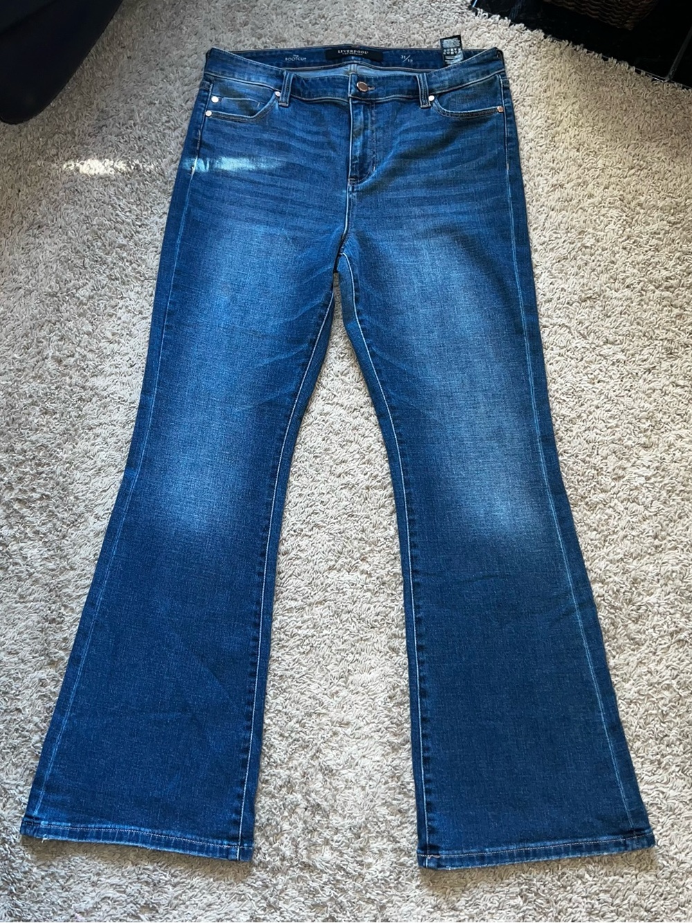 Liverpool Women's Dark Blue Flare Jeans 31/12